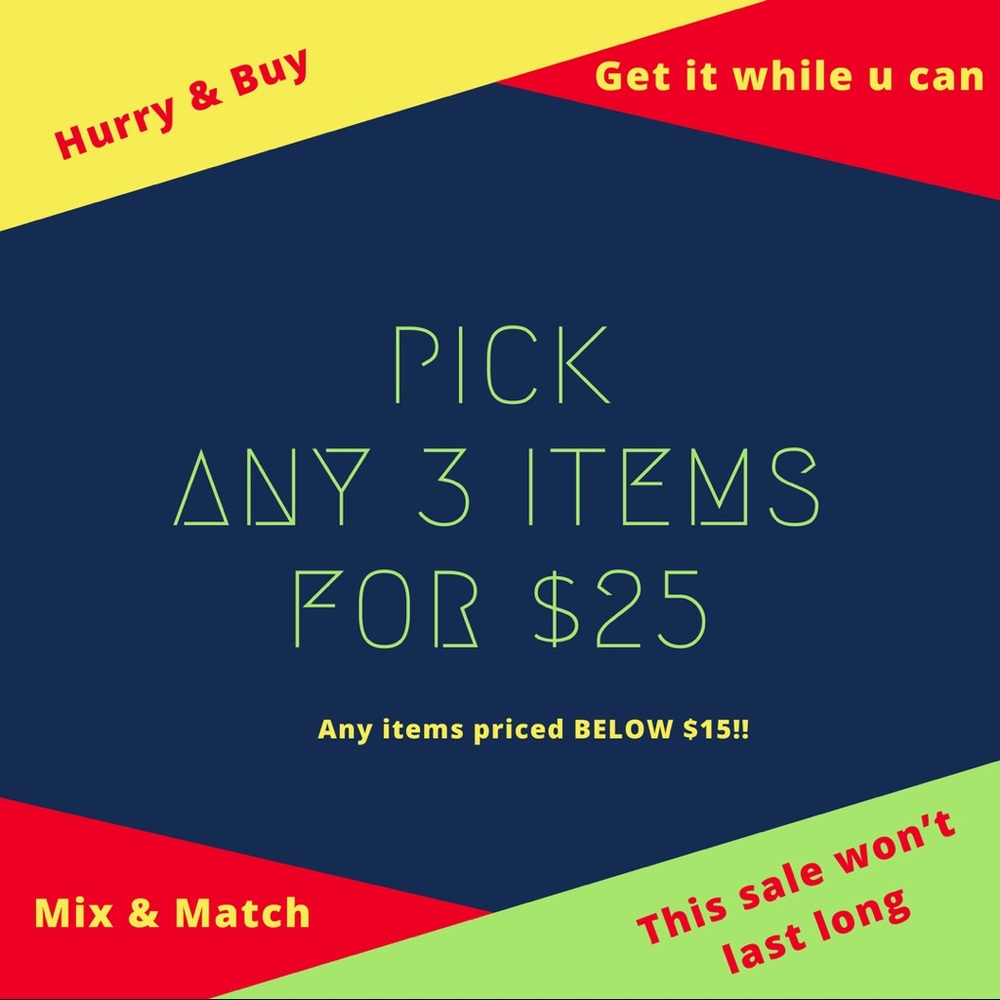 Get an additional 10% OFF on ANY 3 items🤗